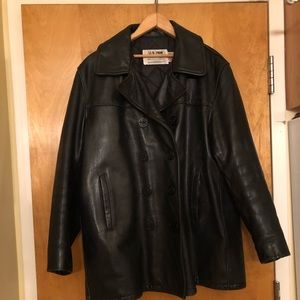 Vintage Schott NYC Leather Peacoat